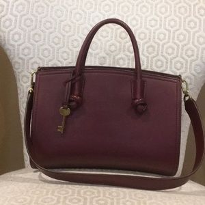 Fossil Maroon color bag